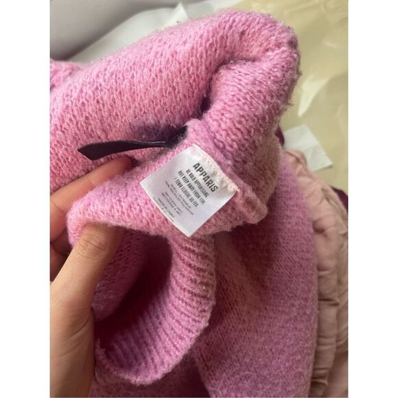 Apparis Marcella Women's Confetti Pink Button Cardigan Knit Sweater Size XS/S - Picture 10 of 11